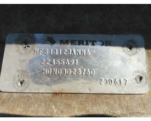 2018 MERITOR-ROCKWELL MFS-13-123A AXLE ASSEMBLY, FRONT (STEER)